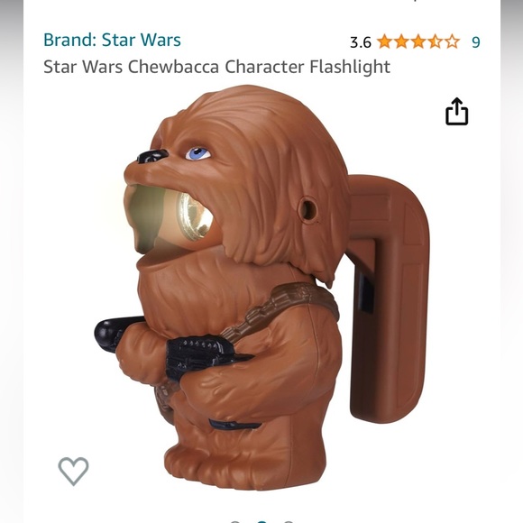 Star Wars Chewbacca Character Flashlight - Picture 7 of 7